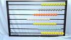 Abacus Teaching Modern Metal Wood Wall Art Counting Frame Math Abstract 36x22
