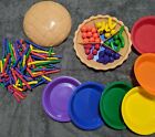 Learning Resources Super Sorting Pie Set & Measuring Worms & Bowls Lot Counting