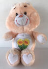 Vintage Care Bears Friend Bear Plush 13” Kenner 1983 Stuffed Animal Peach Bear