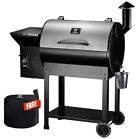 Z GRILLS Wood Pellet BBQ Grill-Smoker. Free Cover. 697 sq Cooking Area (7002E)