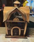 VINTAGE LARGE VICTORIAN STYLE COPPER BIRD CAGE /REMOVABLE BOTTOM 18
