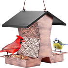 Bird Feeders for Outdoors Hanging - 2.4 Lbs Metal Bird Feeder, House Shape Birdf