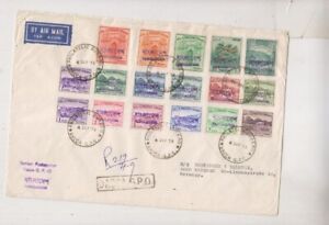 BANGLADESH 1972 airmail registered cover with overprint stamps to GERMANY