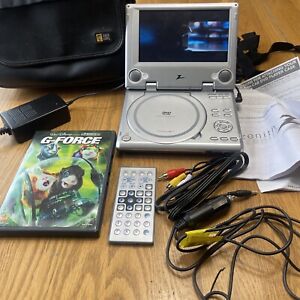 Zenith ZPA-314 Portable DVD Player TESTED Remote Power Cords & G Force By Disney