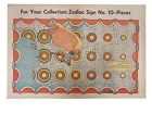 Rare Peter Max Pisces Zodiac Sign Poster Chicago tribune No. 10 FRAMED
