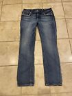 Miss Me Women's Blue Mid Rise Easy Straight Stretch Jeans Size 30 (32