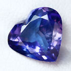 3.02 Ct IF Pleasant Heart Cut 10 X 9 mm 100% Natural Purple Blue Tanzanite