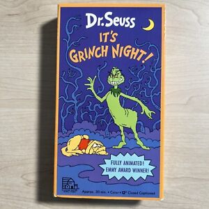 Dr. Seuss It's Grinch Night! VHS 1992 Random House Home Video | Good Condition