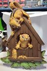 Vtg 1977 Dart Industries Squirrels in Bird House Wall Hanging Home Decor 11x8