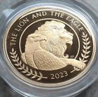 2023 The Lion and The Eagle 1 oz Gold Proof Coin Great Britain John Mercanti 100