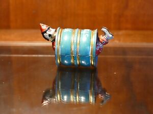 ANTIQUE PENNY TOY - STOCK CLOWN IN A BARREL - PRISTINE OR BETTER CONDITION