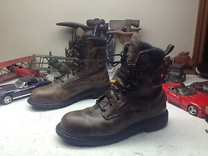 4414 RED WING USA '06 BROWN WATERPROOF LEATHER STEEL TOE ENGINEER BOSS BOOTS 12D