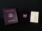 1986 American Silver Eagle Proof OGP Box With COA and WITHOUT COIN
