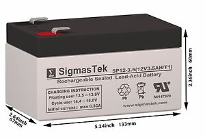 B&B Battery BP3-12-F1 Replacement SLA Battery by SigmasTek