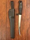 Vintage Normark Finland-Stainless Fillet Knife with Hard Plastic Sheath