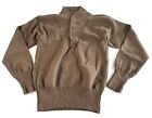 New DSCP US Military GI Army 5 Button Acrylic Sweater OD Brown Size Large