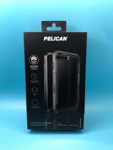 Pelican Voyager Phone Case Apple iPhone 7plus, 8 Plus, 6s Plus, 6Plus Clear/Grey