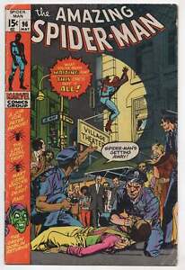 Amazing Spider-Man 96 Marvel 1971 VG Green Goblin Drug Issue Stan Lee Gil Kane