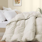 Oversized Down Feather Comforter Ultra Soft Cozy , King or Queen Bed Blanket