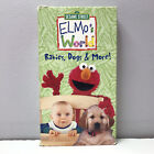 Sesame Street Elmo’s World VHS Video Tape Babies Dogs PBS Kids BUY 2 GET 1 FREE!