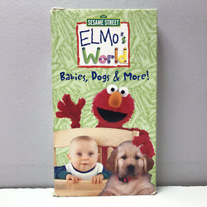 Sesame Street Elmo’s World VHS Video Tape Babies Dogs PBS Kids BUY 2 GET 1 FREE!