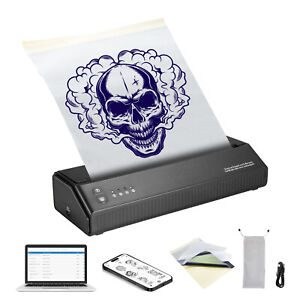 VEVOR Tattoo Transfer Stencil Printer Wireless Bluetooth 10Pcs Transfer Paper