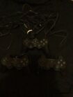 AS IS - TESTED & WORKING LOT OF 3 FRAYED OEM SONY PLAYSTATION 2 PS2 CONTROLLERS