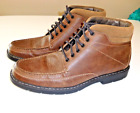 Mens Dockers Brown Leather Lace Up- Chukka Boots 12M