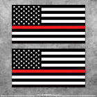 Thin Red Line Sticker Flag Decal IAFF Truck America USA FireFighter Lives Matter