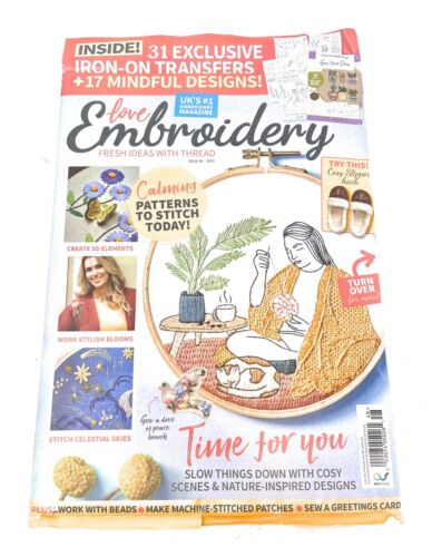 New ListingLOVE EMBROIDERY MAGAZINE ISSUE 48 2023 Calming Patterns To Stitch Today ￼
