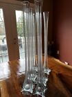 New Listing6 Tall Clear Glass Eiffel Tower Vases for Wedding Party Centerpieces 23.5 Inches