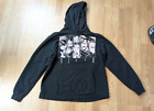 Death Note Anime Hoodie Sweatshirt Mens Large Black Pullover Shonen Jump misa