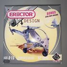 Erector Design Set Helicopter #1522 Toy Model Kit Build 82 parts New *