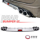 Universal Car Rear Lower Bumper Lip Spoiler Splitter Diffuser Exhaust Pipe Decor (For: 2000 Honda Civic)
