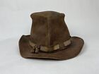Vintage Kreeger & Son LTD Leather Suede Handmade Hat Xl Top Hat Steampunk