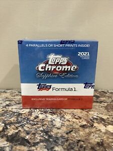2021 Topps Formula 1 F1 Chrome Sapphire Edition Hobby Box Sealed IN HAND