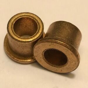 Oilite Bronze Bushing with Flange - Pick Your Size & Quantity - Oil Lite Brass