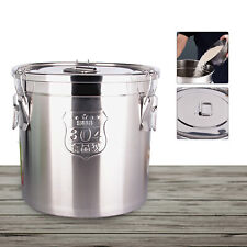 6L Airtight Rice Bucket Canister 304 Stainless Steel Food Storage Container