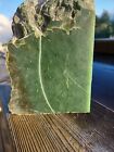 Solid Green Hindu Kush Mountain Nephrite Jade Carving Block 1830gms