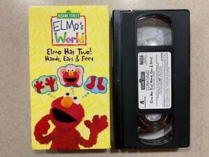 Sesame Street Elmos World Elmo Has Two Hands, Ears & Feet (VHS, 2004)