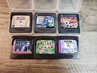 Lot Of 6 - Game Gear Games Baseball Hockey Soccer Olympic Solitaire Poker Gin