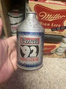 Oertels 92 Crowntainer beer can cone top Oertel Brewing Co Louisville Ky