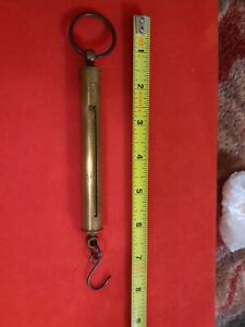 Salters Vintage Brass Jewelers Tube Troy Scale 1-4 Oz, Made In England