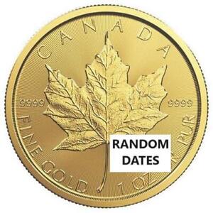 1 oz Canadian Gold Maple Leaf Coin - Random Year - .9999 Gold Coin #A417