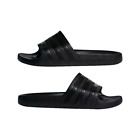 ADIDAS Adilette Aqua Size 8 Black Black Logo Men's Slide Sandals