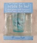 Noteworthy Bride To Be Shot Glass with Lanyard I'm Tying the Knot Buy Me A Shot