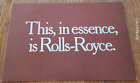 1987 American ROLLS ROYCE car sales brochure from USA. Connolly leather