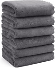 Orighty 6 Pack Premium Hand Towels - Ultra Soft & Highly Absorbent - Microfiber