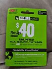 New ListingSimple Mobile $40 Refill Plan Card - Shipping only