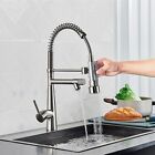 Commercial Kitchen Faucet With Pull Down Rain Sprayer High Arc Sink Mixer Tap